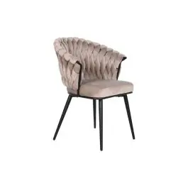 Silla de Comedor Tapizada en Poliéster Beige MB-207834