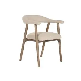 Silla de Comedor Tapizada en Poliéster Beige MB-221650