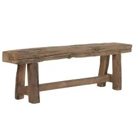Banco de Madera Reciclada Rústico Color Marrón MB-224030