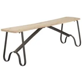 Banco Estructura de Teca y Hierro 155 cm MB-224029