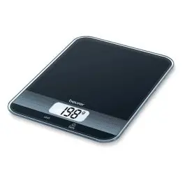 Balanza de Cocina Digital de Cristal Negro 5 Kg BEURER KS19BLACK - Pequeños Electrodomésticos