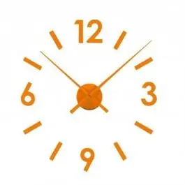 RELOJ PARED PEGATINA NARANJA 16660129 - Decoración