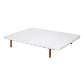 Divanlín Base Tapizada Blanco 150cm x 190cm DL27053 - Descanso