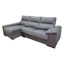 Chaise Longue Izquierda con Arcón y 2 puff ARIEL - Sofás