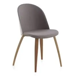 Silla tapizada en tela color lino GABAR VIVE modelo 8326 - Sillas