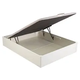 Canapé Abatible 150X190 cm de Madera Blanca con Alta Capacidad - Descanso