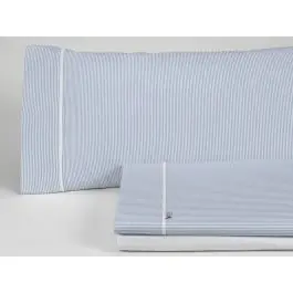 Juego de Sábanas 200 hilos Cama 90 GRETA Azul - Textil Hogar