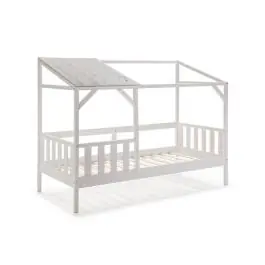 Cama Infantil con diseño Cabaña color Blanco AMON - Estancias