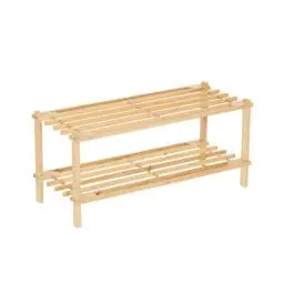 Zapatero Bajo de 2 Lejas Natural 803300 - Muebles