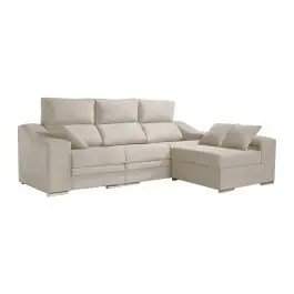 Sofá Chaise Longue Reversible 4 Plazas con Asientos Deslizantes ASIA - Sofás