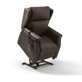 Sillón relax Elevador 2 motores Modelo ALMA tapizado en tela - Sillones