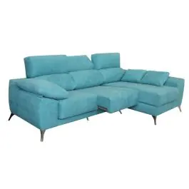 Chaise Longue Derecha con Patas Metálicas MALTA - Sofás