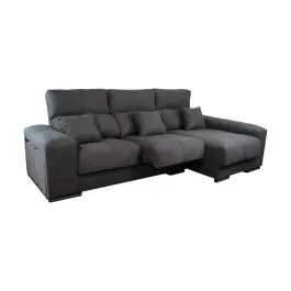 Sofá Chaise Longue Reversible con Arcón más Puff LUANA - Sofás