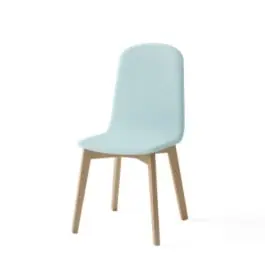 Silla con Patas de Madera y Asiento Tapizado DOLCE - Estancias