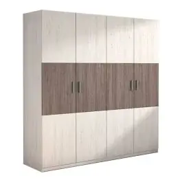 Armario cuatro puertas batientes MONIKA andersen pino gris - Muebles