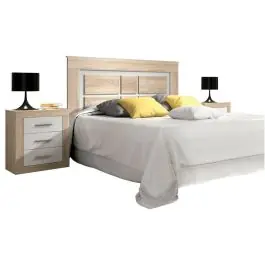 Conjunto de Dormitorio con Cabecero y 2 Mesitas Lara - Estancias