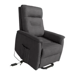 Sillón Levantapersonas Tapizado en tela Pizarra DIANA - Sillones