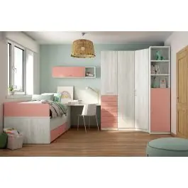 Dormitorio Juvenil LIDER GO 201 Acabados Hibernian/Rose - Estancias