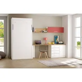 Dormitorio Juvenil LIDER GO 243 Acabado en Blanco/Bambú/Terraco - Estancias