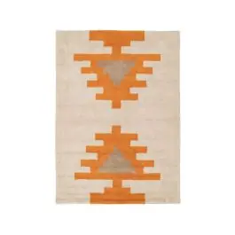 Alfombra Con Pirámides Hecha con Algodón 608583 - Decoración
