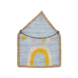 Alfombra Infantil con Diseño de Casa de Colores Claros 608558 - Decoración