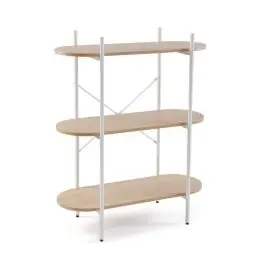 Estantería de con 3 Alturas color Roble JASE 21300063 - Muebles