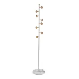 Perchero de Pie de color Blanco con Ganchos Planos AXIS 21270007 - Muebles