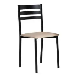 Silla de Cocina Negra con Asiento Tapizado 787/NG - Sillas