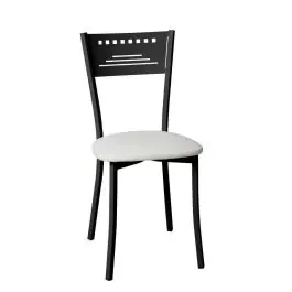Silla de Cocina Negra con Asiento Tapizado 897/NG - Sillas