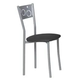 Silla de Cocina Aluminio con Asiento Tapizado 919/AL - Sillas