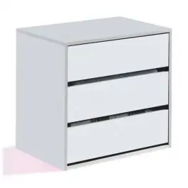 Cajonera de Armario de color Blanco con 3 Cajones ARC ARC6030 - Muebles