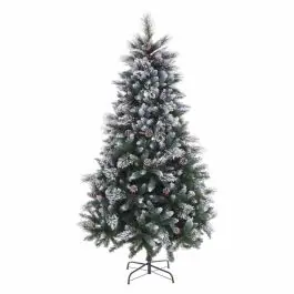 Árbol de Navidad Mixto con Nieve, Piñas y Acebo 210 cm 118590