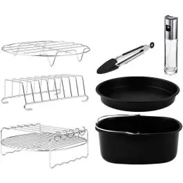 Set de 8 accesorios para freidora de Aire CECOTEC Cecofry 04995 - Pequeños Electrodomésticos