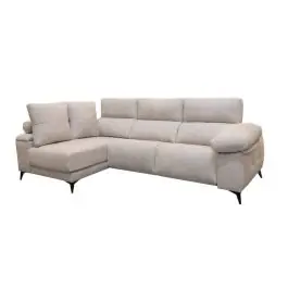 Chaise Longue Eléctrico con Arcón Izquierda Tapizado en Tela DANA - Sofás