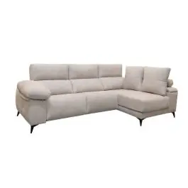 Chaise Longue Eléctrico con Arcón Derecha Tapizado en Tela DANA - Sofás