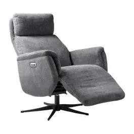 Sillón Relax Eléctrico con Botononera Tapizado en Tela ELCHE - Sillones