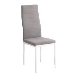 Silla de Comedor con Patas Metálicas y Tapizado Marengo YURI - Sillas