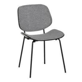 Silla de Comedor de Madera con Asiento y Respaldo Tapizado 6094 - Sillas