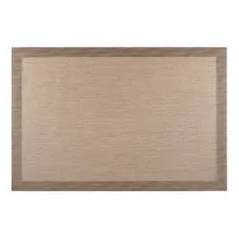 Alfombra de Tejido de Vinilo Color Beige-Tostado 60x90