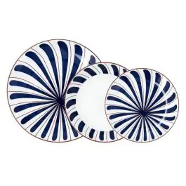 Vajilla de Porcelana 18 Piezas OCEÁNIKA BID 5426009 - Menaje