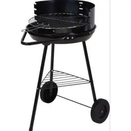 Barbacoa Redonda Carbon Negra Portatil X85000070 - Estancias