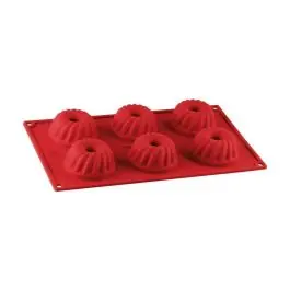 Molde de Silicona para 6 Bizcochos - Menaje