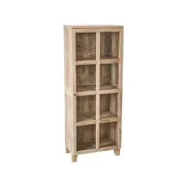 Vitrina de Madera de Mango de 1 Puerta 604771 - Muebles