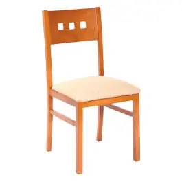 Silla de Cocina Estructura de Madera con Asiento Tapizado 182 - Black Friday Shiito