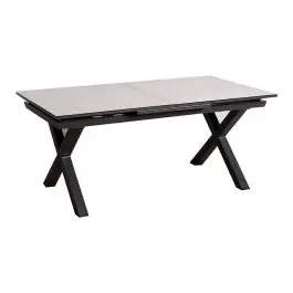 Mesa de Comedor Extensible con Patas de Aluminio 61157 - Muebles