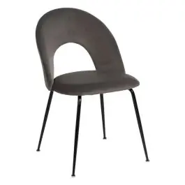 Silla de Comedor Tapizada con Patas de Metal - Sillas