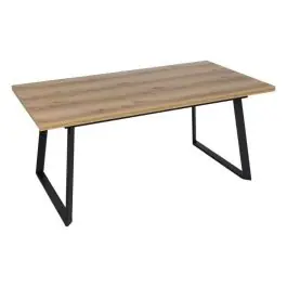 Mesa de Comedor Extensible con Patas de Hierro Rectangulares 61214 - Muebles