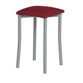 Taburete de Cocina de Metal con Asiento Tapizado 936/AL - Muebles