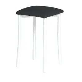 Taburete de Cocina de Metal con Asiento Tapizado 936/BL - Estancias