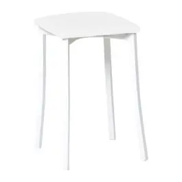Taburete de Cocina con Estructura de Aluminio y Asiento Tapizado 823/BL - Muebles